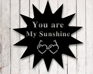 Beach House Sign You Are My Sunshine Sign Custom Metal Sign Gift For Her Gift For Her Heart Sign Beach Sign Custom Date Gift Decorations