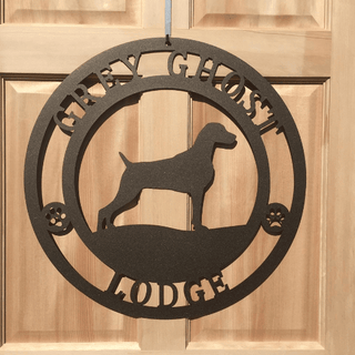 Personalized Weimaraner Dog Sign Cut Metal Sign Metal House Sign Decorations