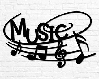 Metal Music Metal Music Gift For Teacher Metal Music Sign Music Teacher Gift Band Gift Music Wall Decor Music Room Decor Music Love Decorations