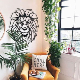 Lion Head Hear Your Walls Roar Metal Wall Decor Coffee Decor Art Decorations