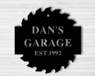 Personalized Garage Sign Garage Decor Custom Garage Sign Metal Sign For Garage Gift For Dad Gift For Him Custom Metal Garage Signsign Decorations