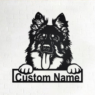 Personalized Custom Bohemian Shepherd Metal Sign for Dog Lover Custom Name Decorations