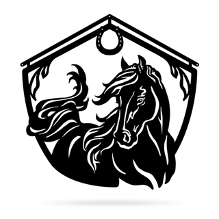 Horse And Barn Sign Cut Metal Sign Metal House Sign Decorations