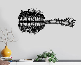 Guitar Reflection Guitar Sign Gift For Guitar Player Guitar Lover Gift Music Studio Wall Decor Guitar Decoration Decorations