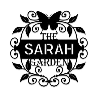 Personalized Metal Garden Sign, Home Decor, Wedding Gift For Her, Gardening Lovers, Metal Laser Cut Metal Signs Custom Gift Ideas