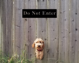 No Trespassing Sign Beware Of Dog Sign For Home Posted Sign Custom Metal Sign Do Not Enter Custom Metal Sign Outdoors Do Not Enter Sign Decorations