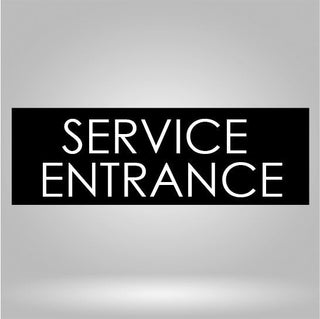 Service Entrance Sign Service Cut Metal Sign Personalized Sign Decorations