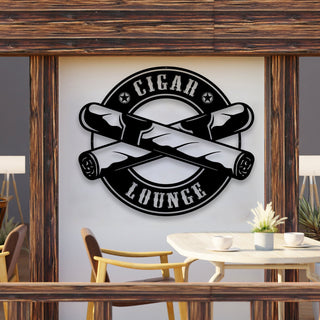 Cigar Lounge Sign Cigar Bar Sign Groomsmen Gift Smoking Room Decor Cigar Bar Sign Wedding Cigar Bar Rustic Bar Signs Decorations