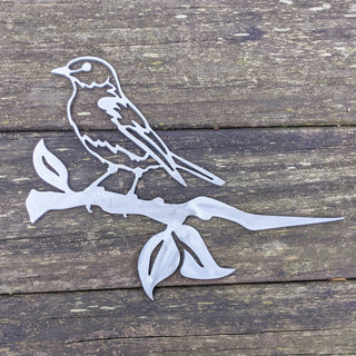 Bluebird Metal Bird Tree Sign Steel Bluebird Silhouette With Mounting Spike Raw Steel For Patina Or Powder Coat Finish Metal Art Piece Decorations