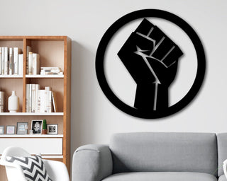 Black Lives Matter Metal Sign Blm Sign Black Lives Matter Black History Month Metal Blm Fist Liberal Decor Gift For Democrats Decorations