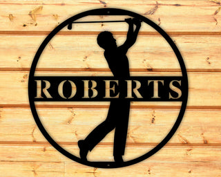 Personalized Golf Sign Personalized Golf Gifts For Men Golf Gifts For Him Golf Gifts For Dad Christmas Golf Gift Custom Golf Metal Sign Decorations