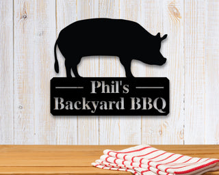 Personalized Metal Bbq Sign Outdoor Sign Indoor Bbq Grill Sign Outdoor Kitchen Metal Signs Personalized Grill Sign Bbq Party Decor Decorations