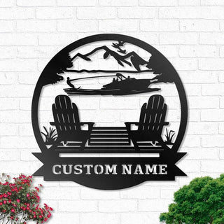 Custom Lake House Personalized Welcome Name Sign Decoration For Living Room Lake Life Outdoor Decorations