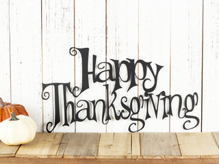 Happy Thanksgiving Metal Sign Thanksgiving Decor Outdoor Sign Fall Decor Autumn Decor Decorations