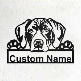 Personalized Custom German Shorthaired Pointer Metal Sign for Dog Lover Custom Name Decorations