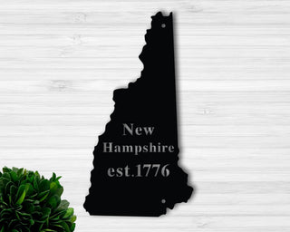 New Hampshire Custom Metal Name Sign Personalized New Hampshire Name Sign New Hampshire Metal Sign. Decorations