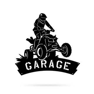 Four Wheeler Garage Metal Sign Cut Metal Sign Metal House Sign Decorations