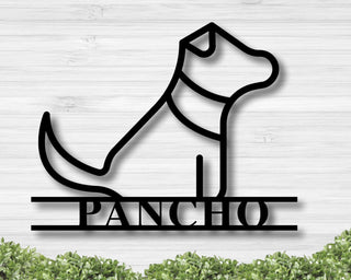 Personalized Pet Name Sign Metal Sign For Dog Personalized Dog Gifts Custom Dog Name Personalized Dog Plaque Decorations