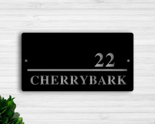 House Number Plaque Modern House Numbers Metal Address Sign Address Plaque Personalized Street Sign House Number Sign Decorations