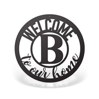 Metal Welcome Letter Sign Cut Metal Sign Metal House Sign Decorations