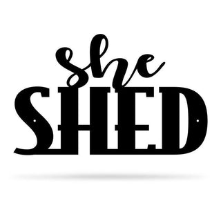 She Shed Cut Metal Sign Metal House Sign Decorations