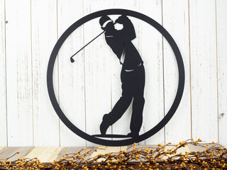 Golfer Golfer Gift Golf Gift Metal Wall Hanging Gift For Him Metal Wall Decor Metal Sign Outdoor Decorations