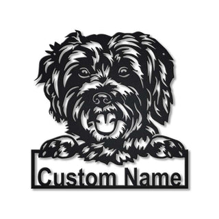 Personalized Schnoodle Dog Metal Sign Art, Custom Schnoodle Dog Metal Sign, Boxer Dog Funny, Dog Gift, Animal Custom, Laser Cut Metal Signs Custom Gift Ideas