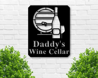 Personalized Sign Wine Sign Wine Name Sign Custom Decor Wall Decor Cellar Sign Wine Rack Sign Rustic Gift For Him Gift For Her Decorations