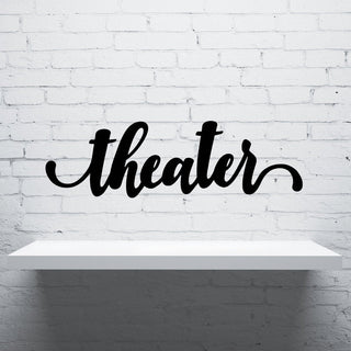 Theater Sign Cut Metal Sign Wall Decor Metal Sign Metal Art Decorations