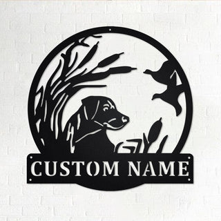 Custom Labrador Dog Hunting Personalized Dog Hunting Name Sign Decoration For RoomDog Hunting Custom Dog Hunting Decorations