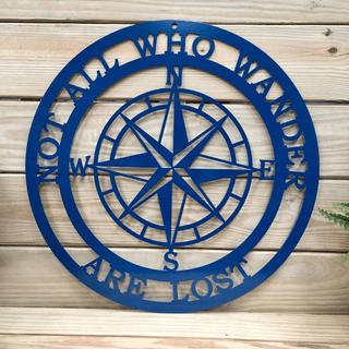 Not All Who Wander Cut Metal Sign Metal House Sign Decorations