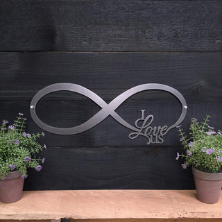 Love Infinity Metal Sign Cut Metal Sign Metal House Sign Decorations