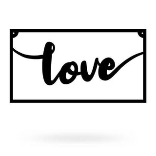 Love Metal Sign Cut Metal Sign Metal House Sign Decorations