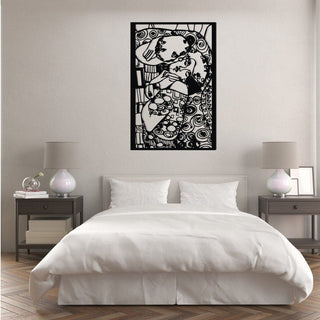 Klimt Kiss gustav Klimt Metal Wall Decor The Kiss Weltkarte Housewarming Gift World Map Carte Du Monde Decorations