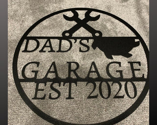 Workshop Sign Fathers Day Gift Garage Decor Custom Sign Tool Shed Gift For Dad Gift For Him Custom Metal Garage Sign Personalized Decorations