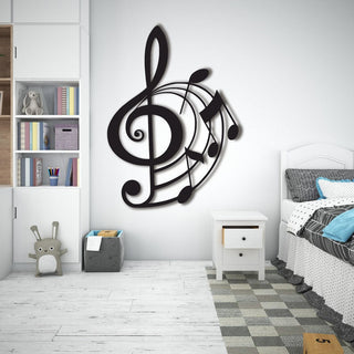 Sol Key Metal Art Music lovers gift Living room decoration Wall hangings Music notes Music house decoration Decorations