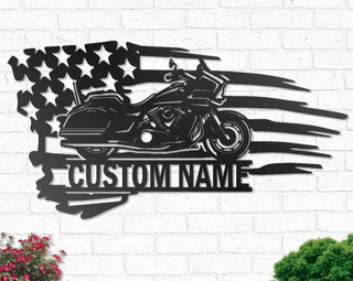 Custom Motorcycle Personalized Motorcycle Garage Name Sign Decoration For Living Room Biker Decorations