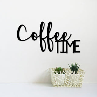 Coffee Time Metal Sign Coffee Decor Kitchen Wall Decor Coffee Sign Metal Wall Letters Coffee Lover's Gift Office Decor Decorations