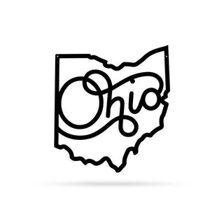 Ohio Metal Decor Cut Metal Sign Metal House Sign Decorations