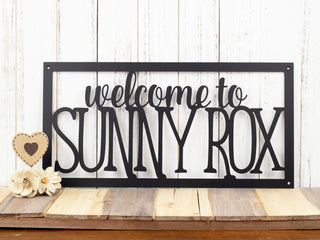 Custom House Welcome Sign, Home Name Metal Sign, Custom Sign, Personalized Sign, Metal Wall Art, Outdoor Sign, Laser Cut Metal Signs Custom Gift Ideas