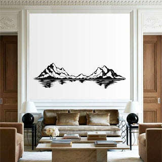 Metal Mountain Art Mountain Range Decor Nature Landscape Home Living Room Decor Decorations