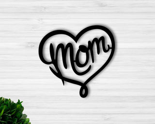 Valentines Day Sign Valentines Day Sign For Mom Mom Gift For Valentines Metal Mom Sign Heart Sign Decorations