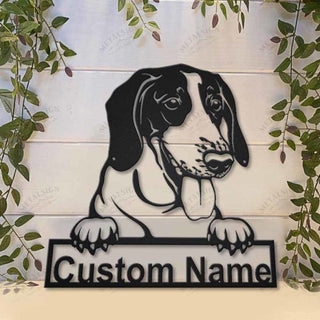 American Foxhound Dog Personalized Metal Wall Decor, Cut Metal Sign, Metal Wall Art, Metal House Sign, Metal Laser Cut Metal Signs Custom Gift Ideas