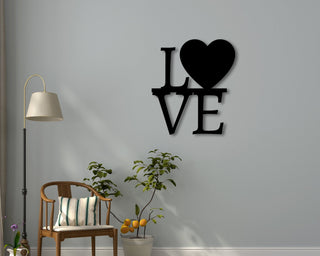 Metal Heart Sign Love Sign Custom Unique Metal Wall Hanger Art Custom Decor Home Housewarming Gift Heart Decorations