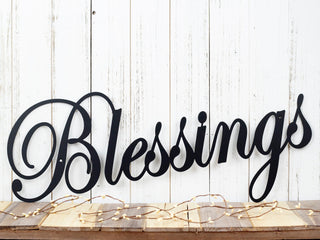 Blessings Metal Sign Metal Wall Hanging Metal Wall Decor Gift For Her Family Sign Decorations