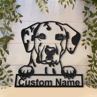 Dalmatian Dog Personalized Metal Wall Decor, Cut Metal Sign, Metal Wall Art, Metal House Sign, Metal Laser Cut Metal Signs Custom Gift Ideas