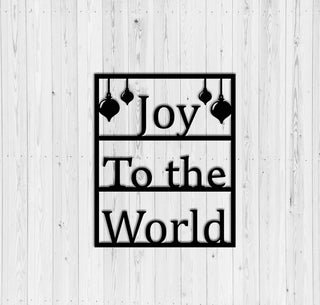 Joy To The World Christmas Decor Metal Sign Joy Sign Christmas Decoration Christmas Ornaments Modern Signs Christmas Decorations