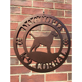 Labrador Dog Sign Cut Metal Sign Metal House Sign Decorations