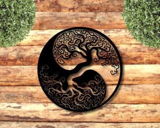 Yin&yang Sign Wall Hangings Wall Decor Housewarming Gift Minimalist Office Decor Metal Wall Sign Decorations