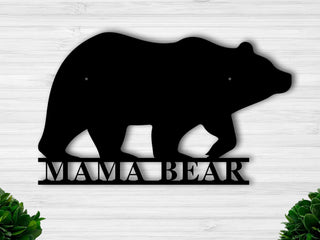 Mama Bear Metal Wall Sign \/ Mama Bear \/ Mama Bear \/ Bear Decorations